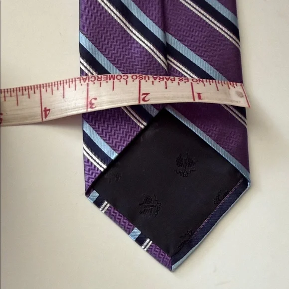 Brooks Brothers Purple and Blue Striped Tie - Picture 5 of 7